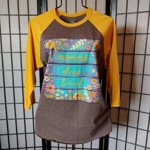 Crazy Train 3/4 sleeve baseball momma Tried